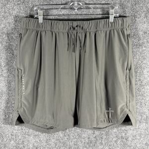 Three Nails Pro Tech 2.0 Liner Shorts Mens 2XL Gray Lined Elastic Waist Pockets